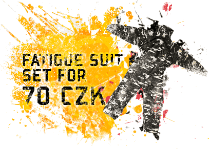 Fatigue suit set for 70 CZK
